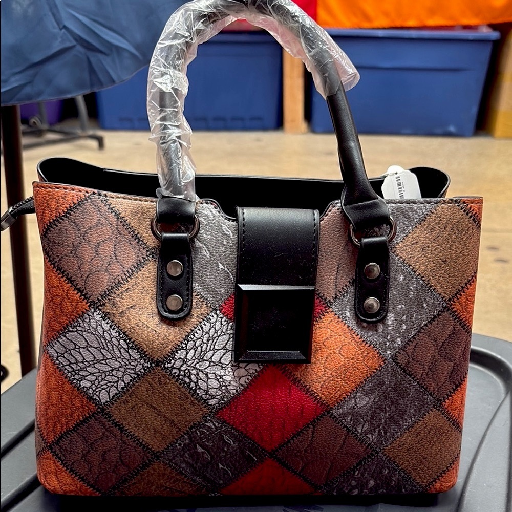 Patchwork Tote Bag - Multicolor - image 1